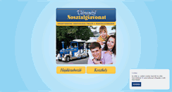 Desktop Screenshot of nosztalgiavonat.hu