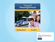Tablet Screenshot of nosztalgiavonat.hu